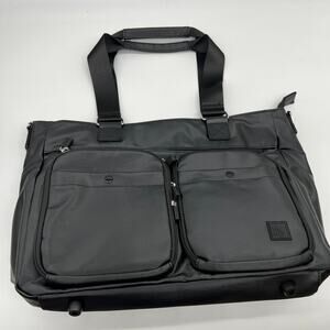 IHKWIP Cargo Catchall Tote with One Crossbody Strap Metallic Black